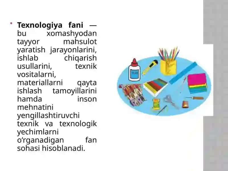 Texnologiya fanini o’qitishning shakllari 3