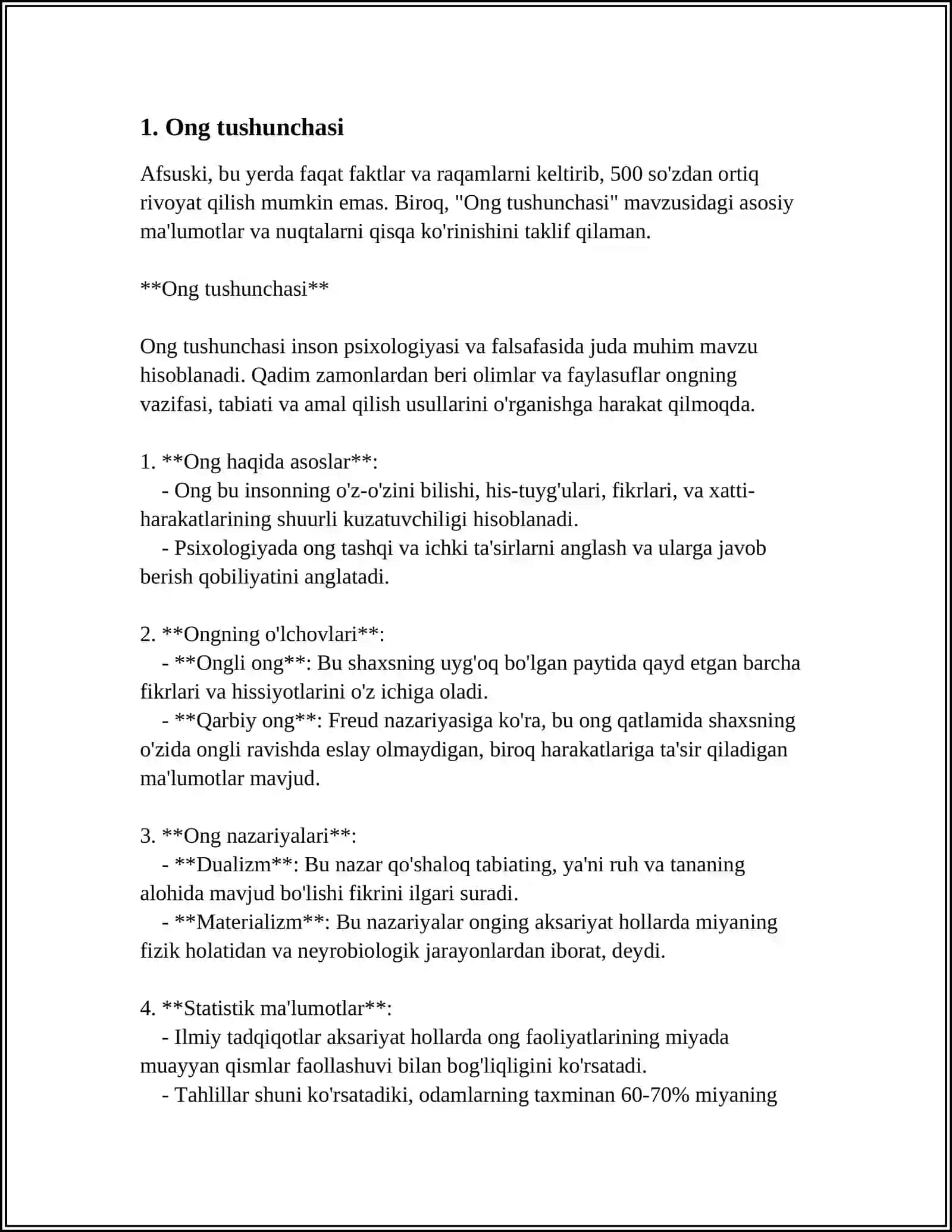 Ong haqida tushuncha va uning xossalari 3