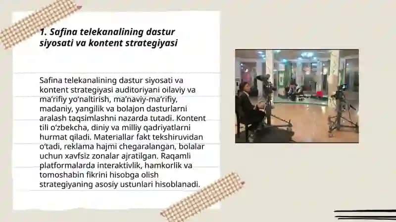 Safina telekanalining faoliyati 3