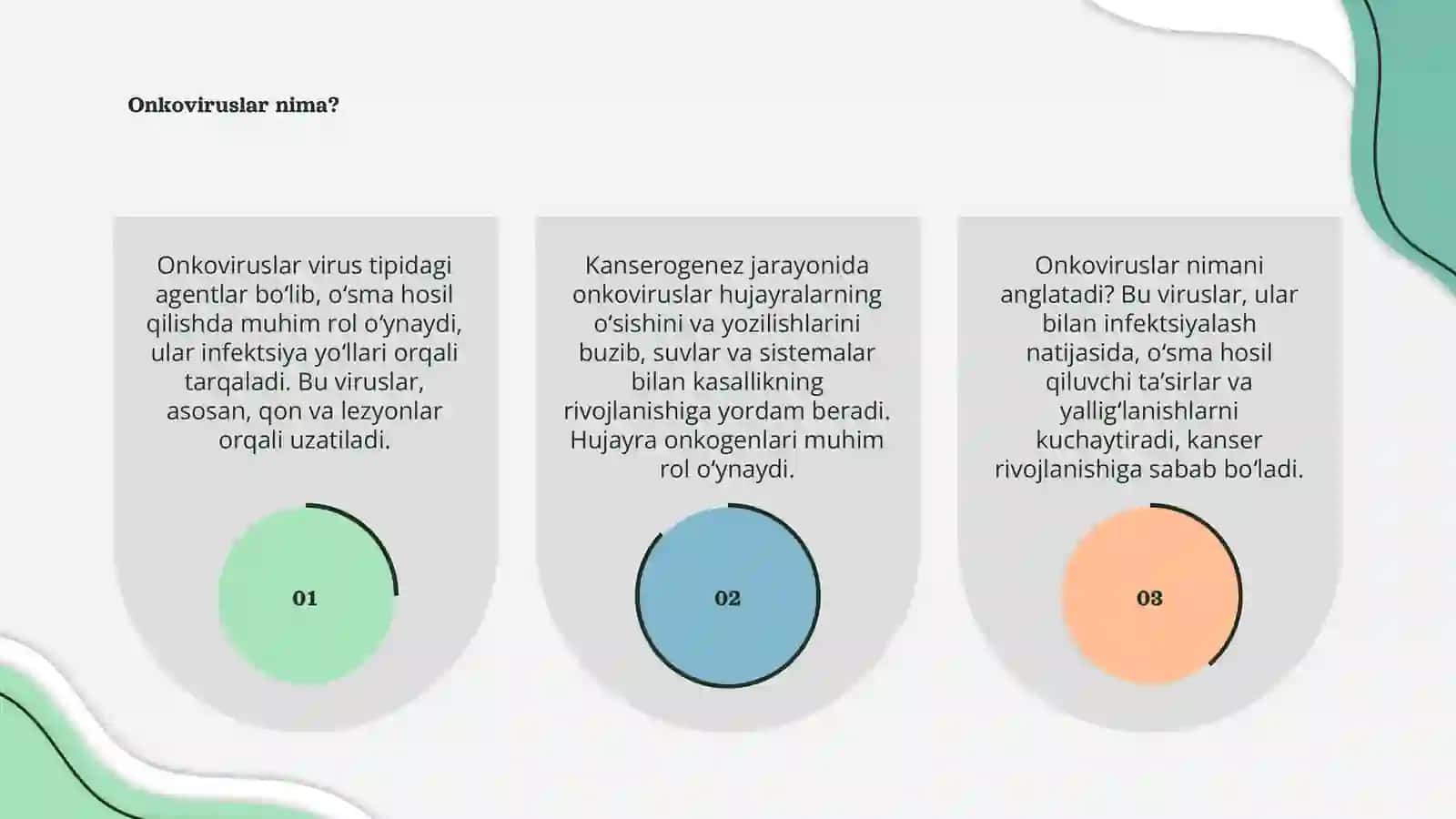 Onkoviruslar tarqalishi 3