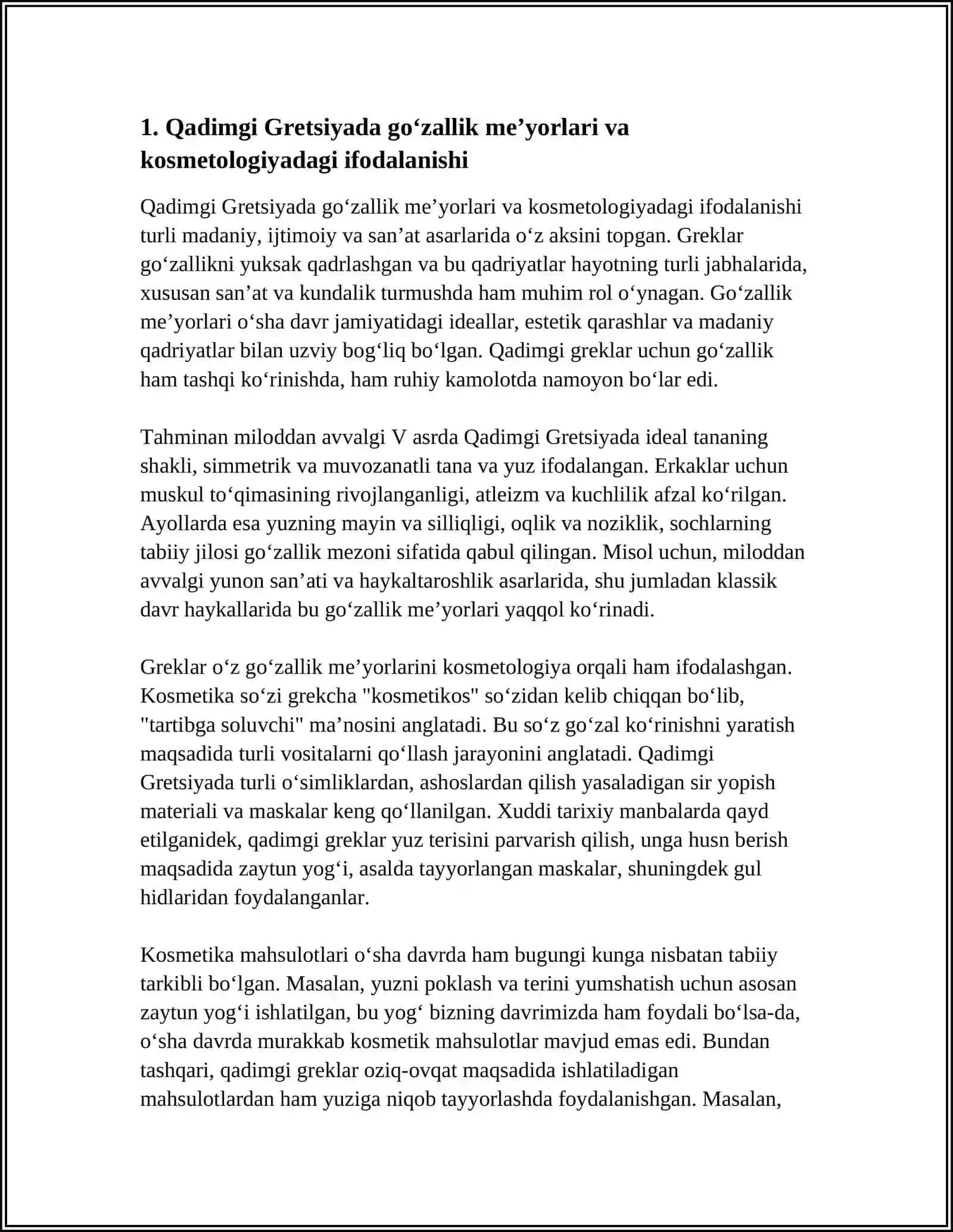QADIMGI GRETSIYADA KOSMETOLOGIYANI QO’LLANISHI 3