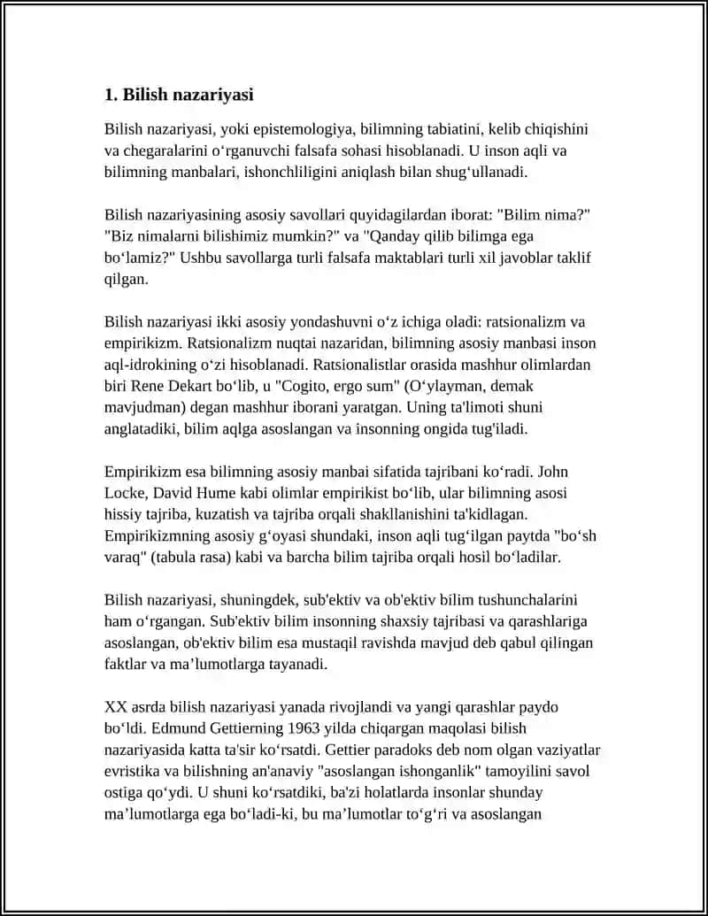 BILISH FALSAFASI 3