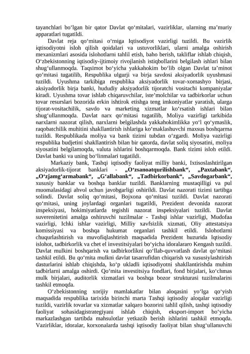 O‘zbekistonda Demokratik, Fuqarolik Jamiyati Asoslari 3