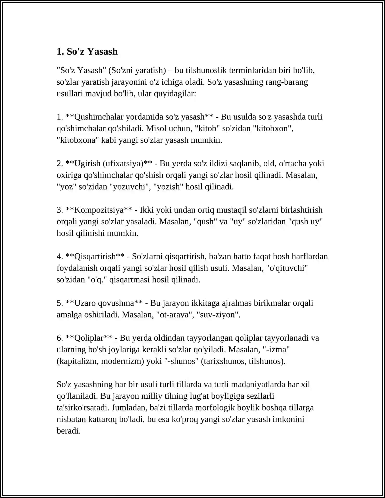 WORD FORMATION 3