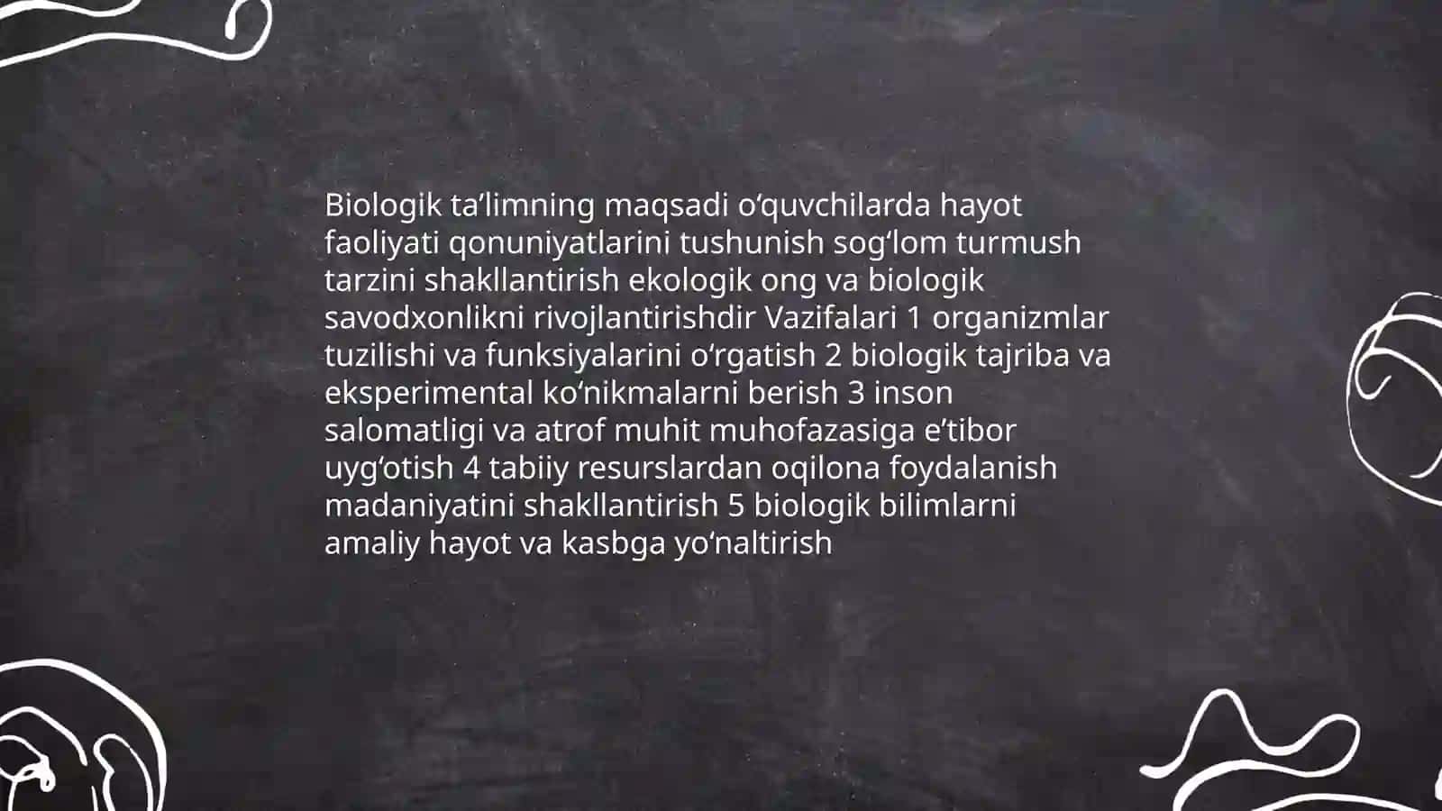 Biologik ta’limning mazmuni 3