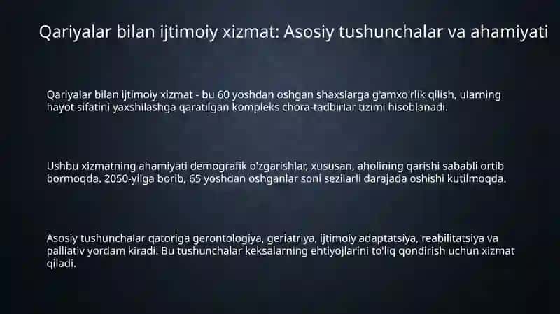 Qariyalar bilan ijtimoiy xizmat 3