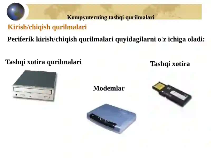 Kompyuterning tashqi qurilmalari 3