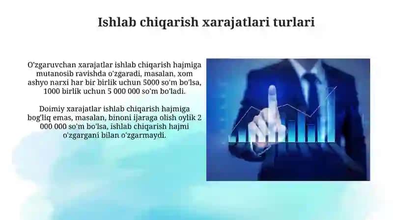 Ishlab chiqarish xarajatlari va foyda 3