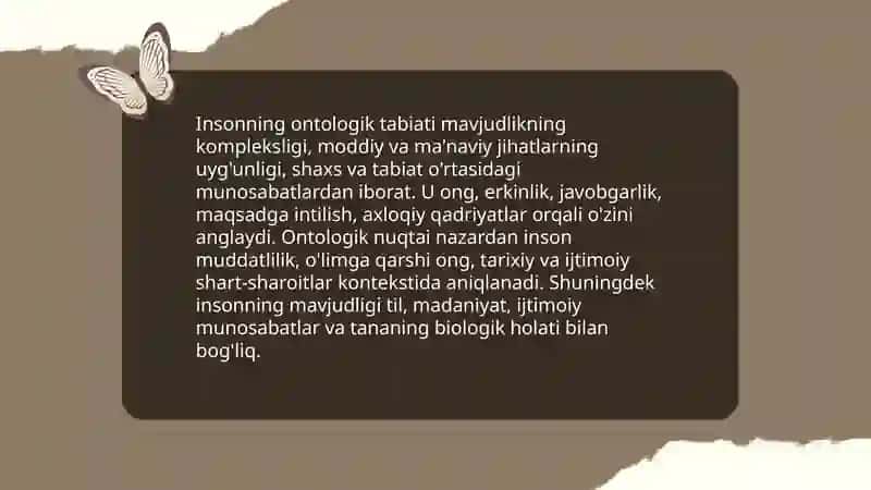 Inson falsafasi 3