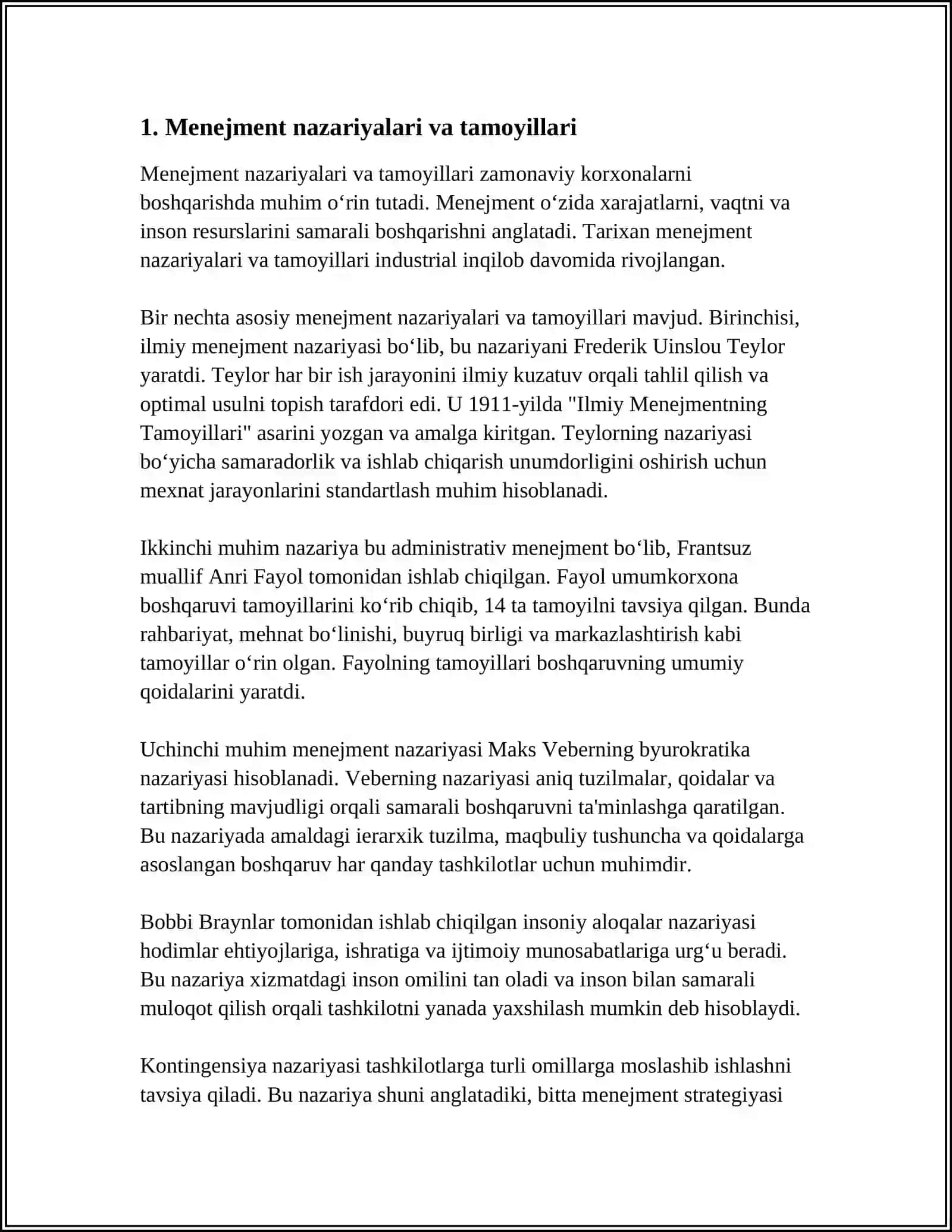 SANOAT KORXONASI UNING MENEJMENTI 3