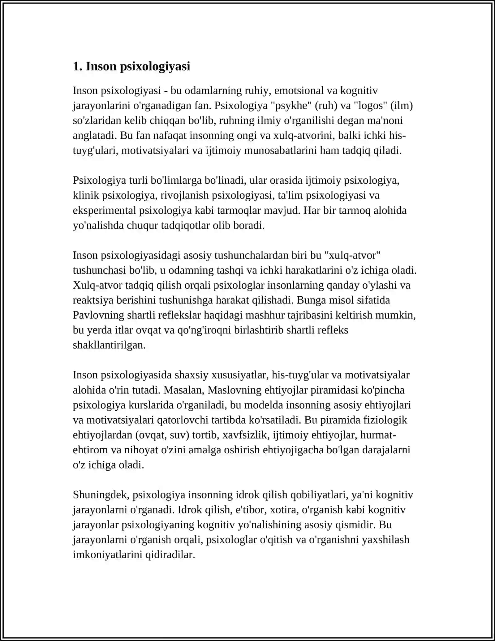 PSIXOLOGIYA BILIMLER DUNYASI 3