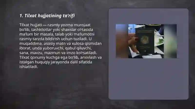 Tilxat hujjati 3