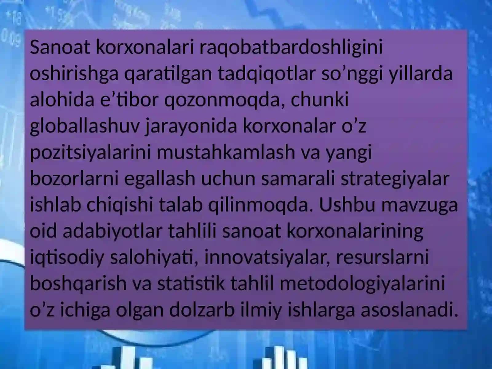 SANOAT TAHLILI ASOSLARI 3