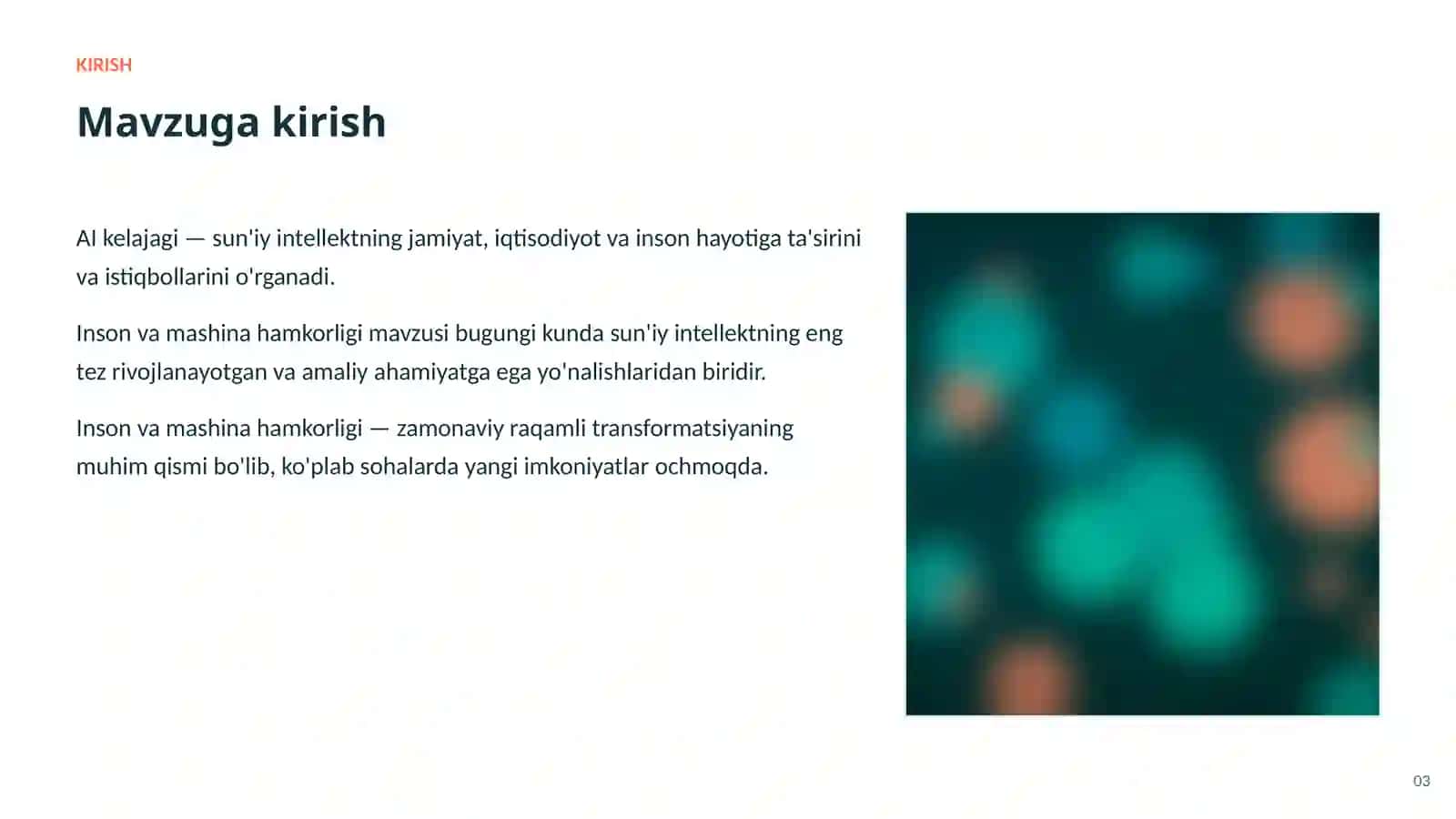 SUN'IY INTELLEKT • AI KELAJAGI VA JAMIYAT 3