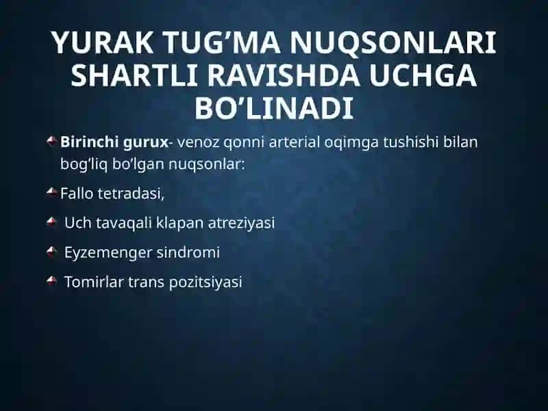 Yuraktug’ma nuqsonlari 3
