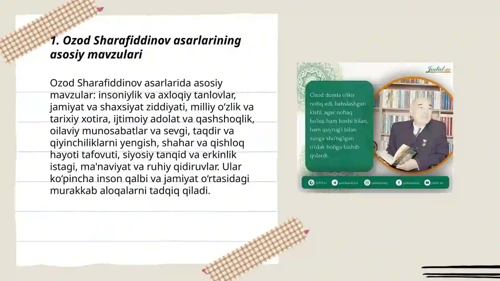 Ozod Sharafiddinov asarlari 3