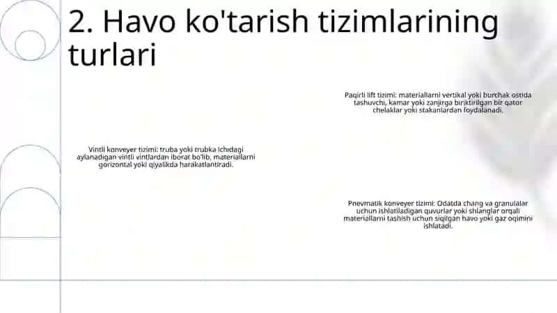 Havo Kòtarish Tizimlari 3