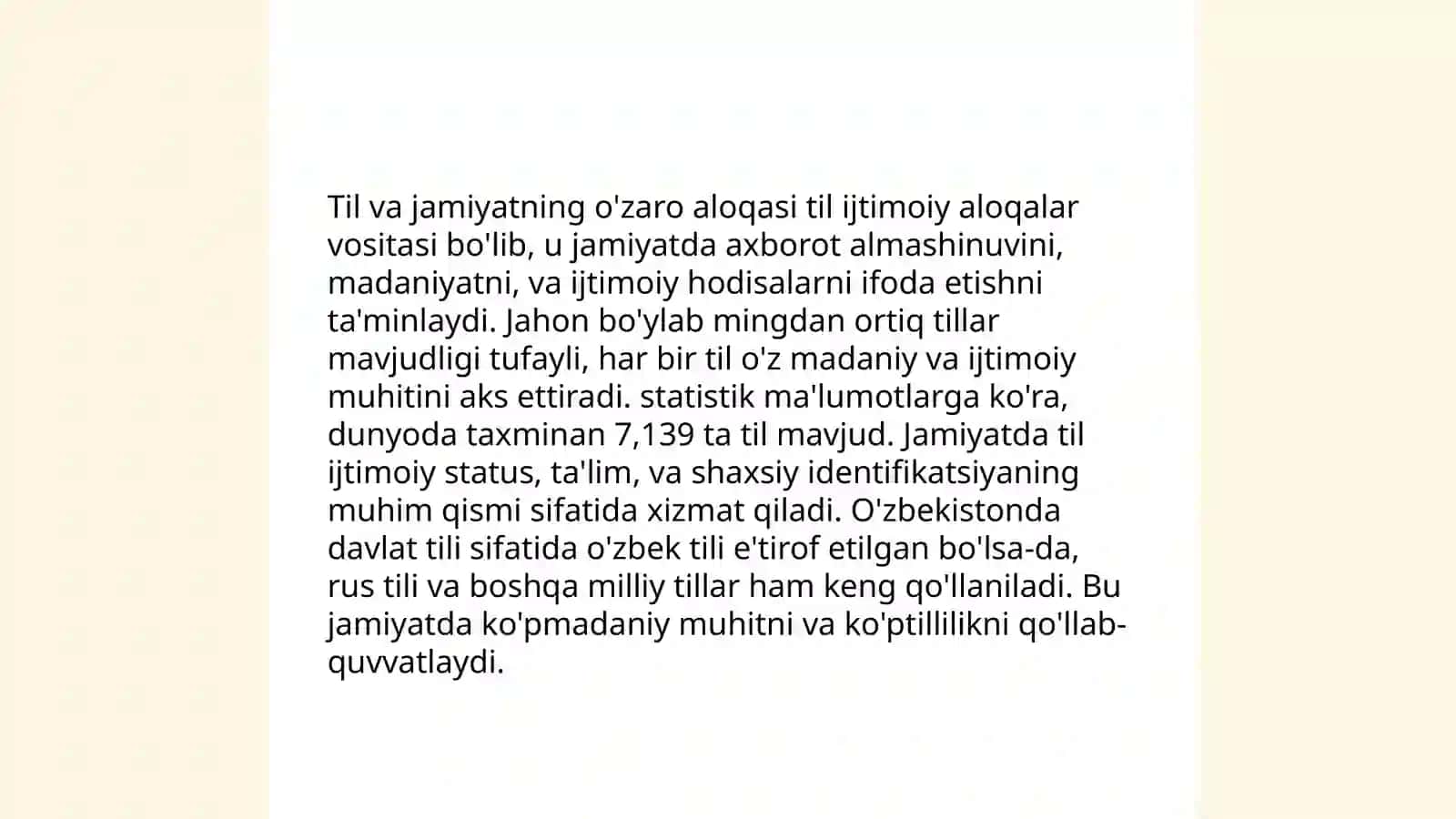 Til va jamiyat. Sotsilingvistika 3