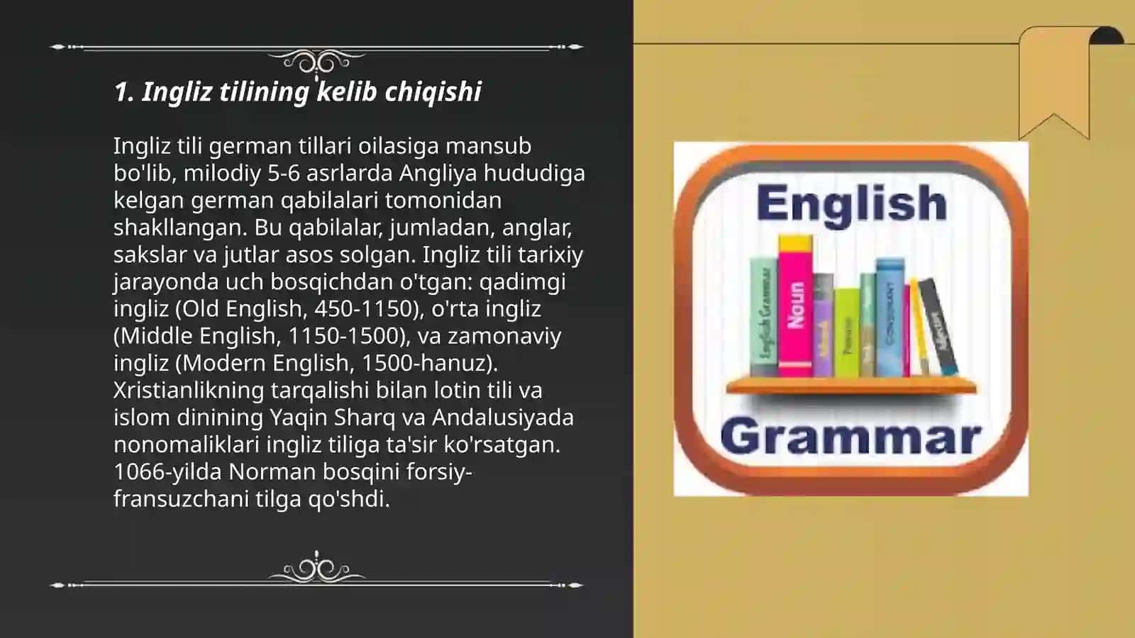 Ingliz tili tarixi 3