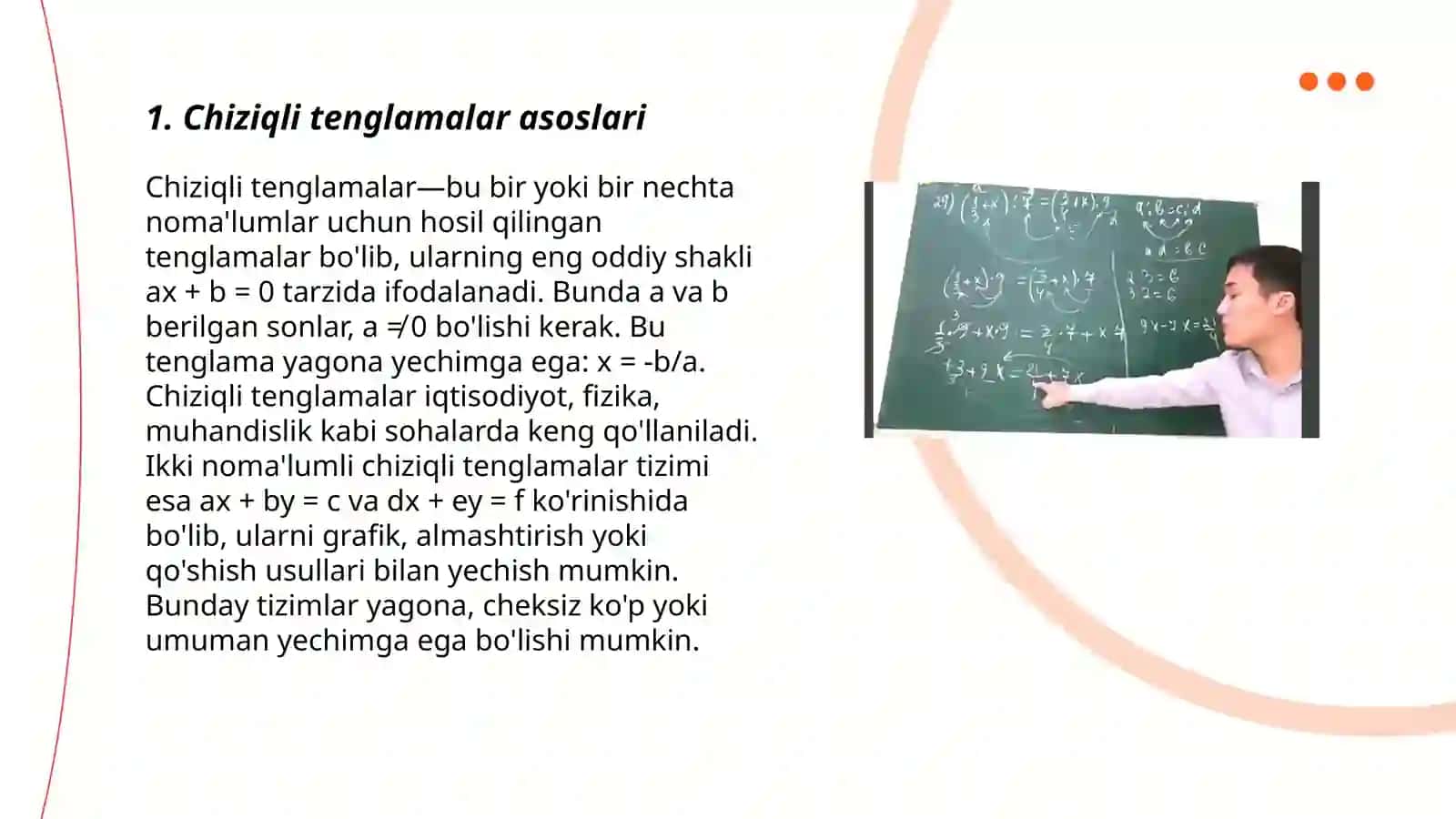Chiziqli tenglamalar sistemasi 3