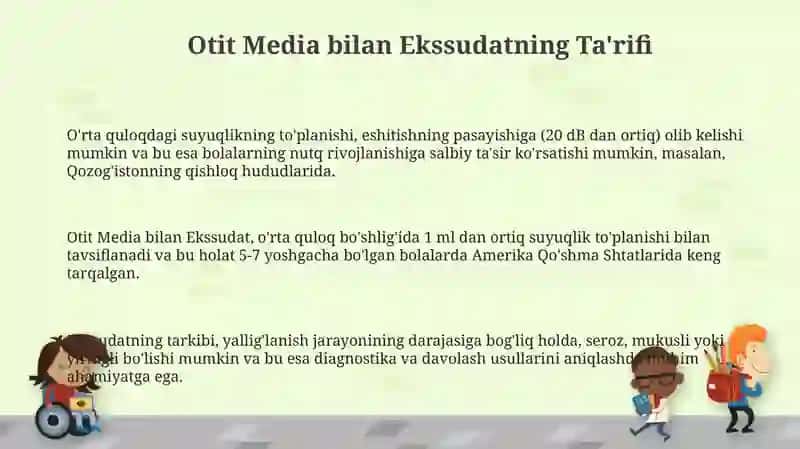 Otit Media bilan Ekssudatning Ta'rifi 3
