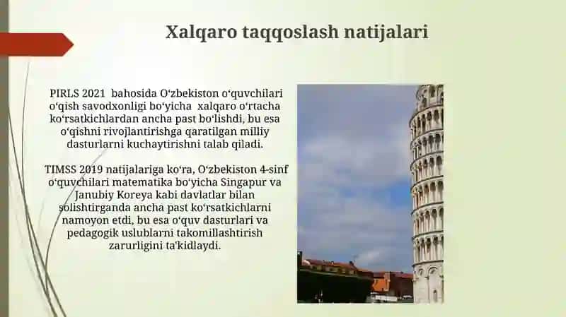STEM Fanlari bo'yicha Talabalarni Baholash 3
