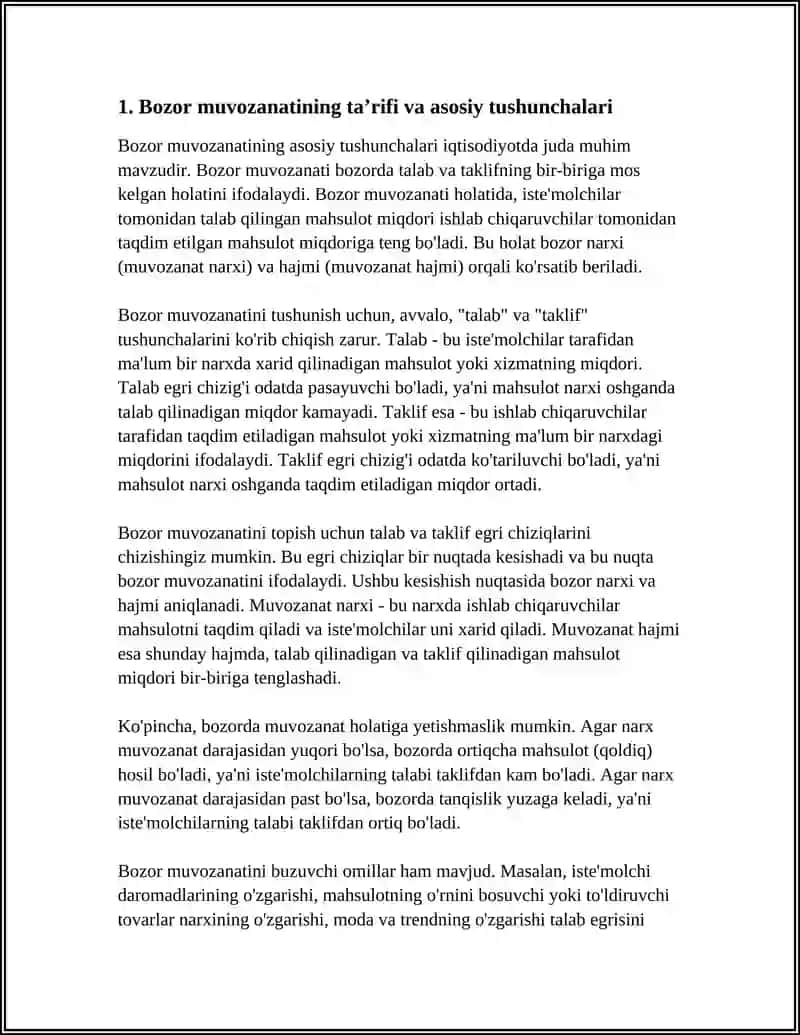 BOZOR MUVOZANATI 3