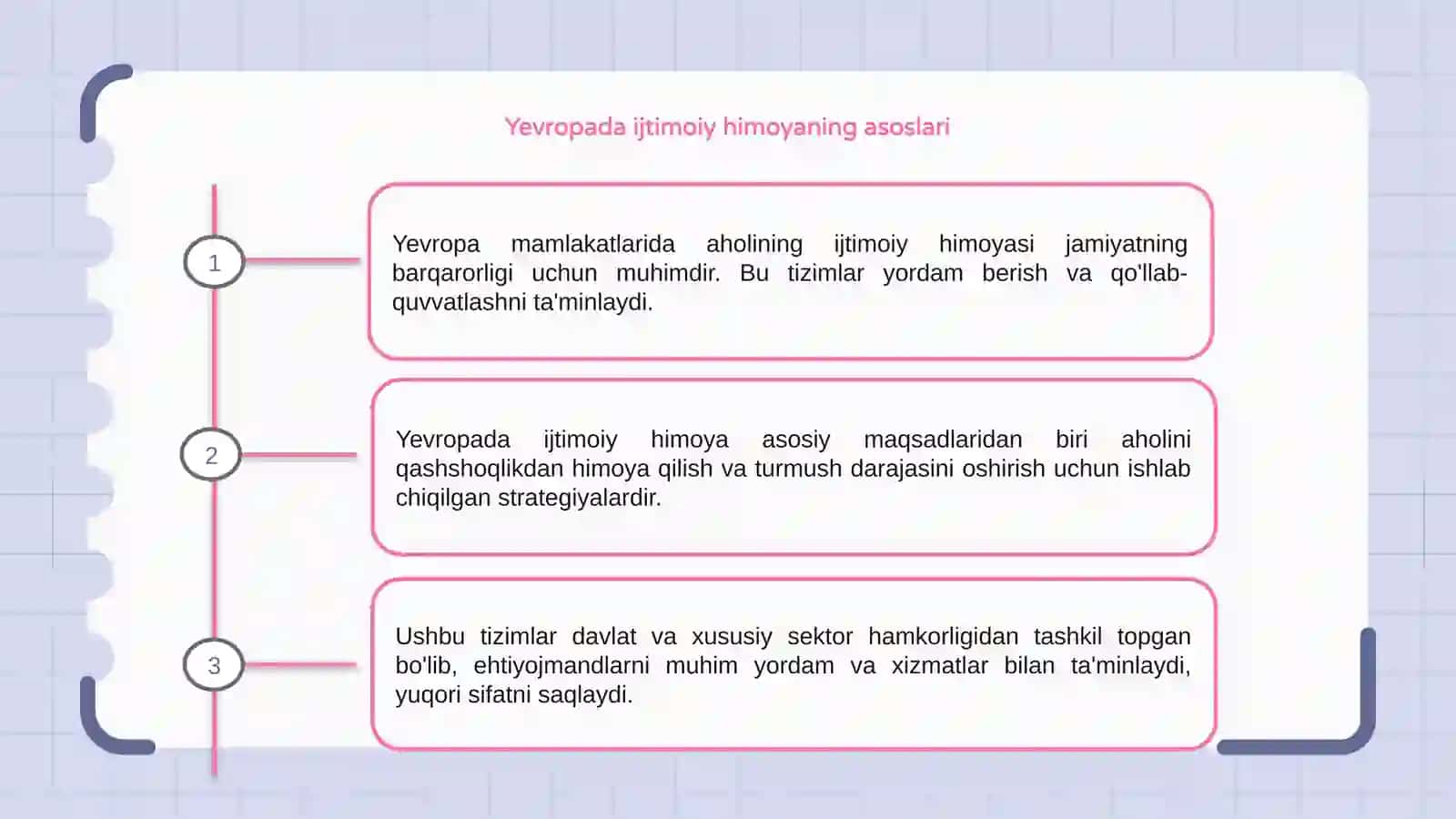 Yevropa mamlakatlarida aholining ijtimoiy himoyasi 3