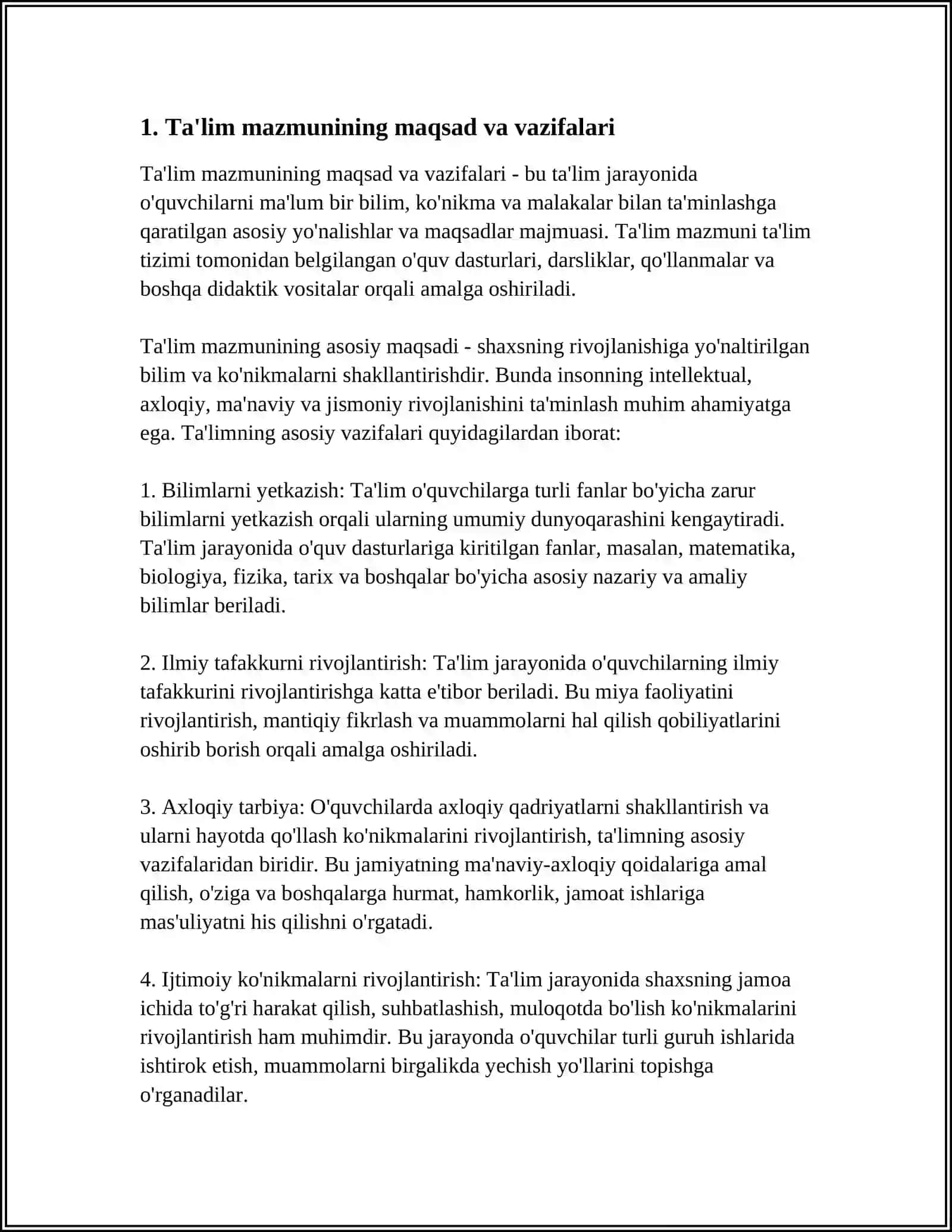 TALIM MAZMUNI 3