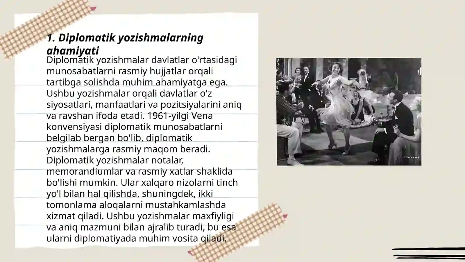Diplomatik va tijorat yozishmalari 3