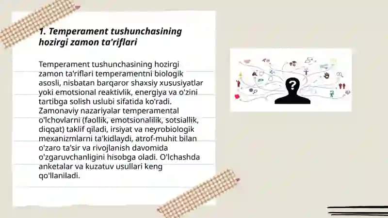 Temperament haqida hozirgi zamon nazariyalari 3