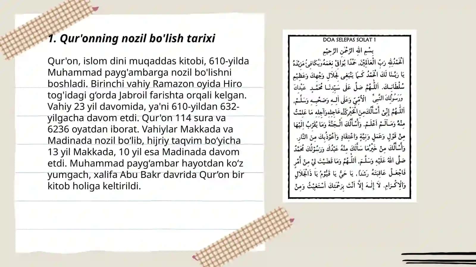 Qur'onning nozil bo'lish tarixi 3