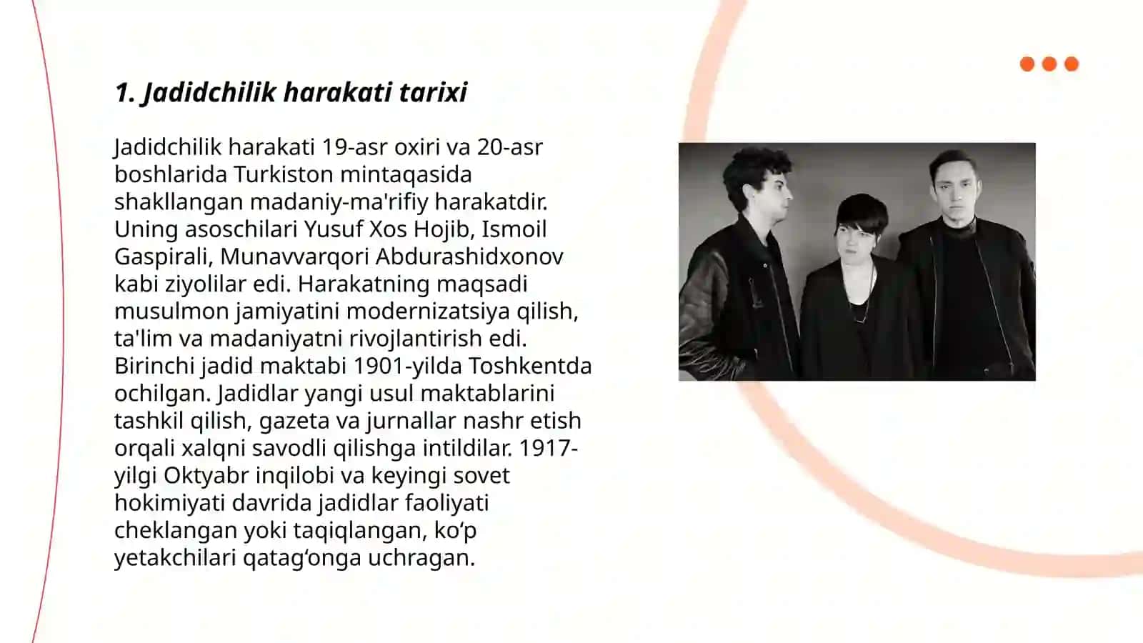 Jadidchilik harakati namoyandalari haqida maʼlumot 3