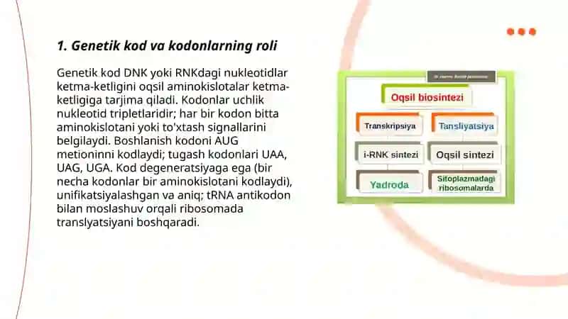 oqsil biosintezi 3