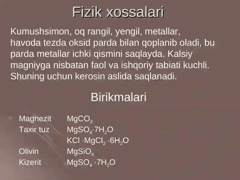 Magniy va kalsiy 3
