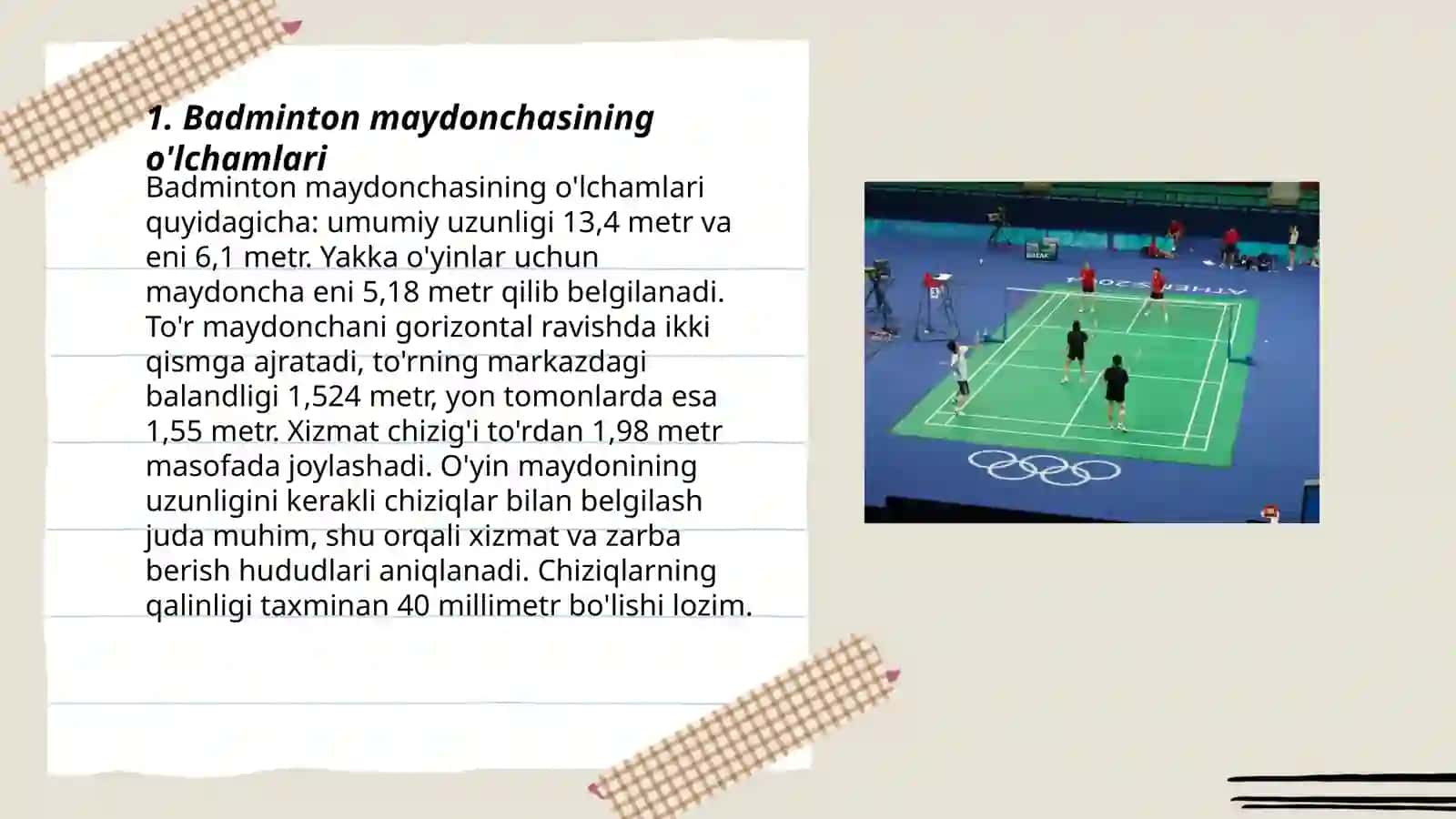 Badminton òyin qoidalari 3