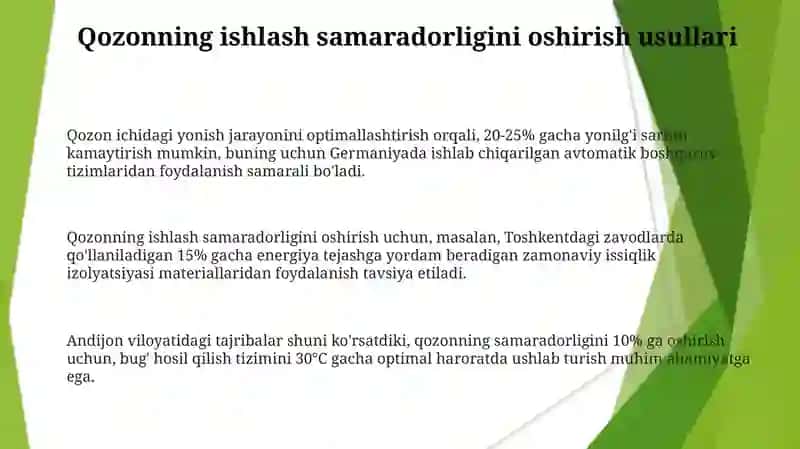 Qozon qurulmani fiki va yoqilgi sarfi 3