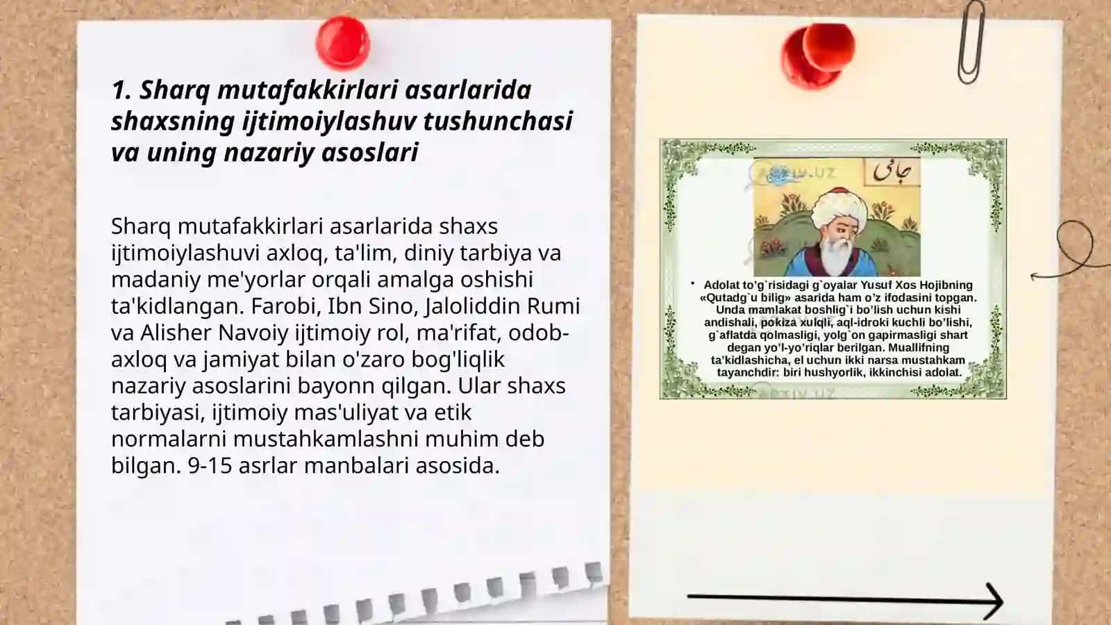Sharq mutafakkirlari asarlarida shaxs ijtimoiylashuv masalalarini yoritilishi. Xorijda ijtimoiy pedagogikaning rivojlanish tarixi 3