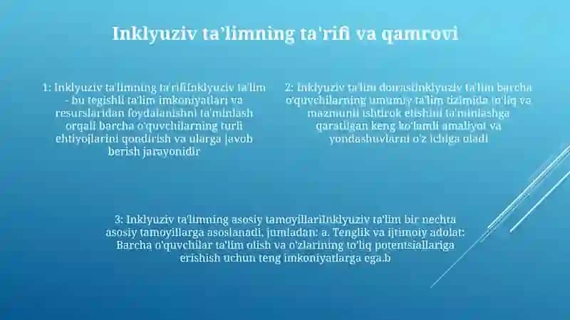 Inklyuziv Talim Konsepsiyasi 3
