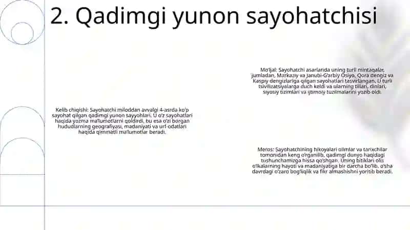 Sayohatchilar Tarihi Birinchi Sayyoh 3