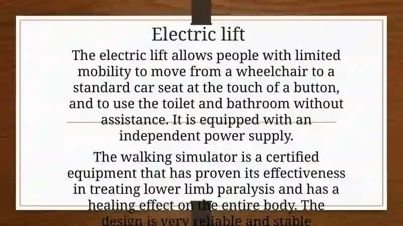 Anyequipment for simplifying the life of people with disabilities 3