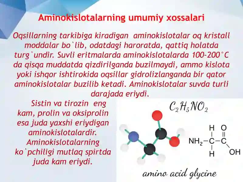Ayrim aminokislotalarning almashinuvi reaksiyalari 3