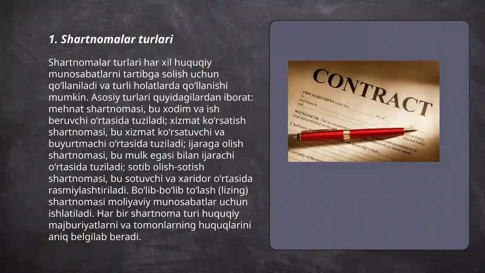 Shartnomalar turlari 3
