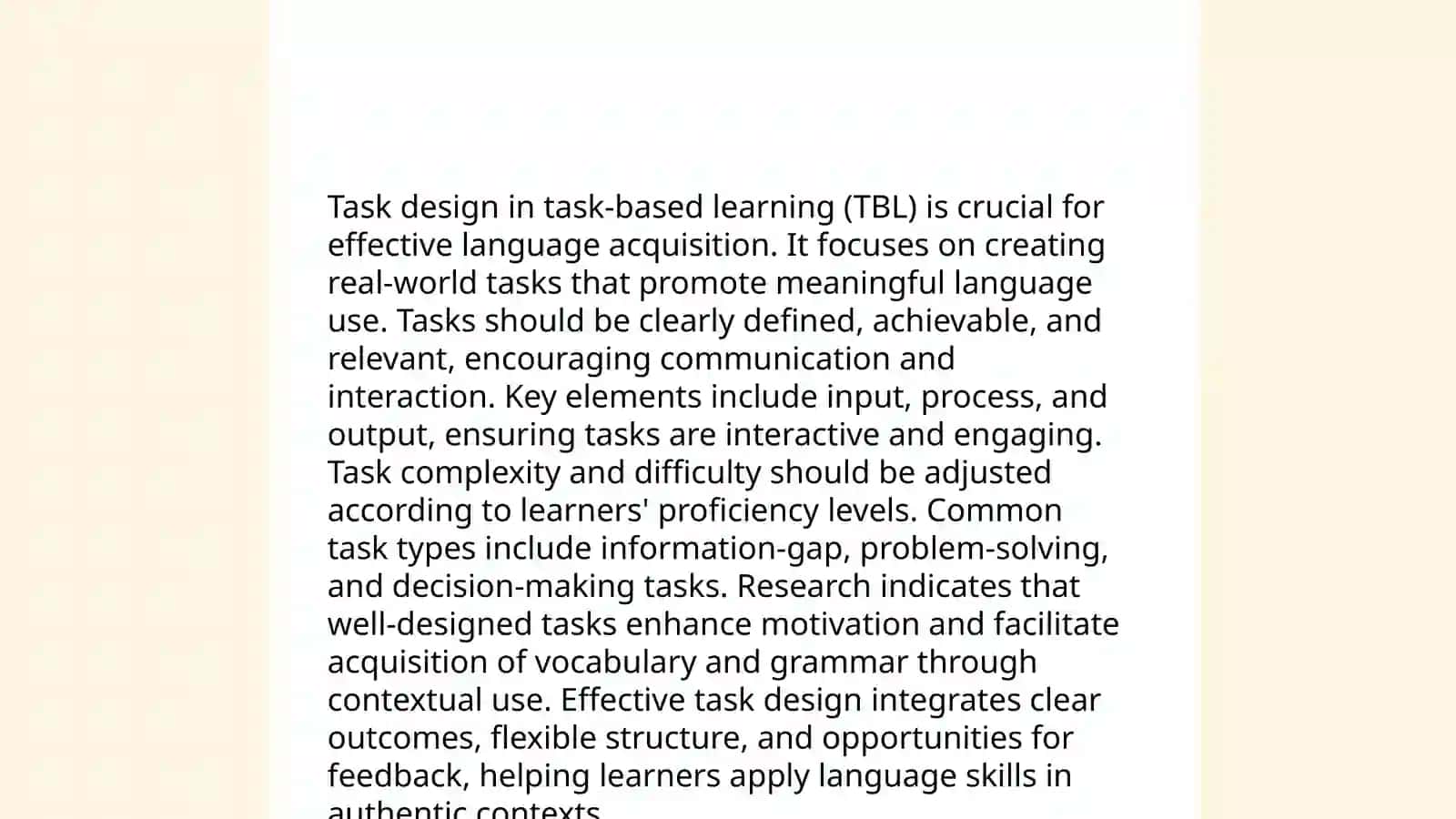 Task based learning 3