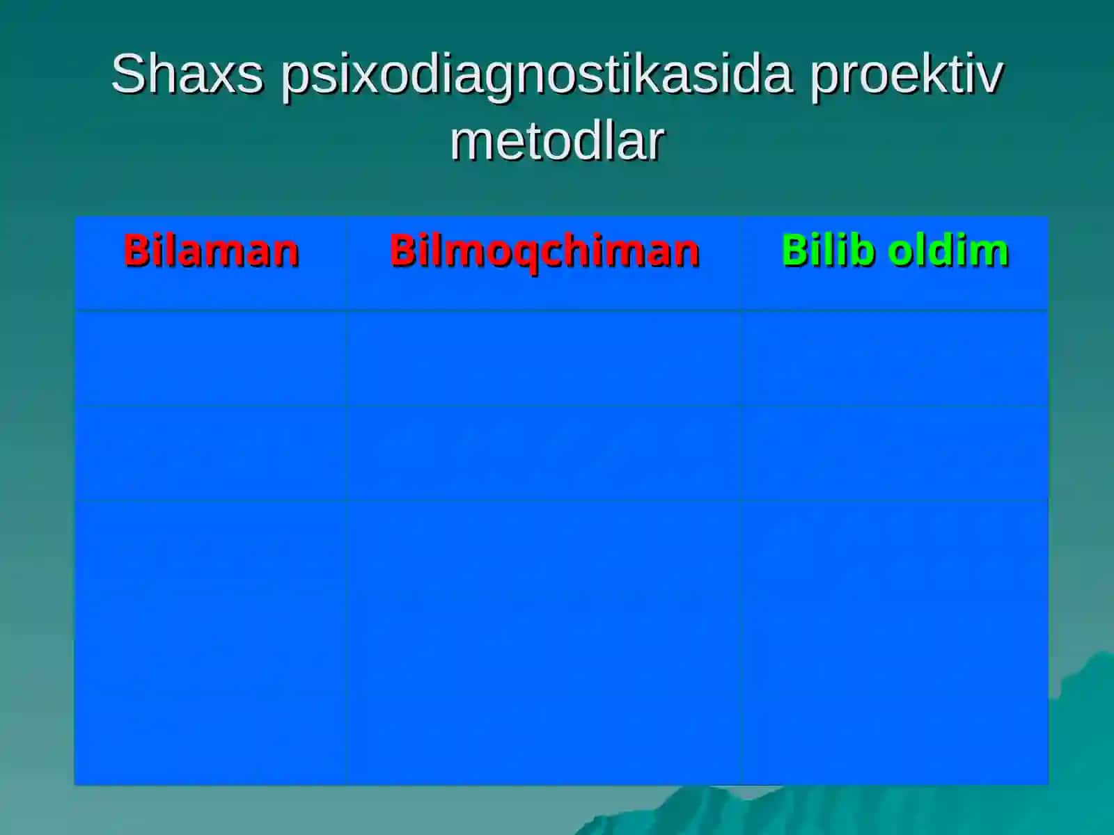 PROEKTIV METODIKALAR 3