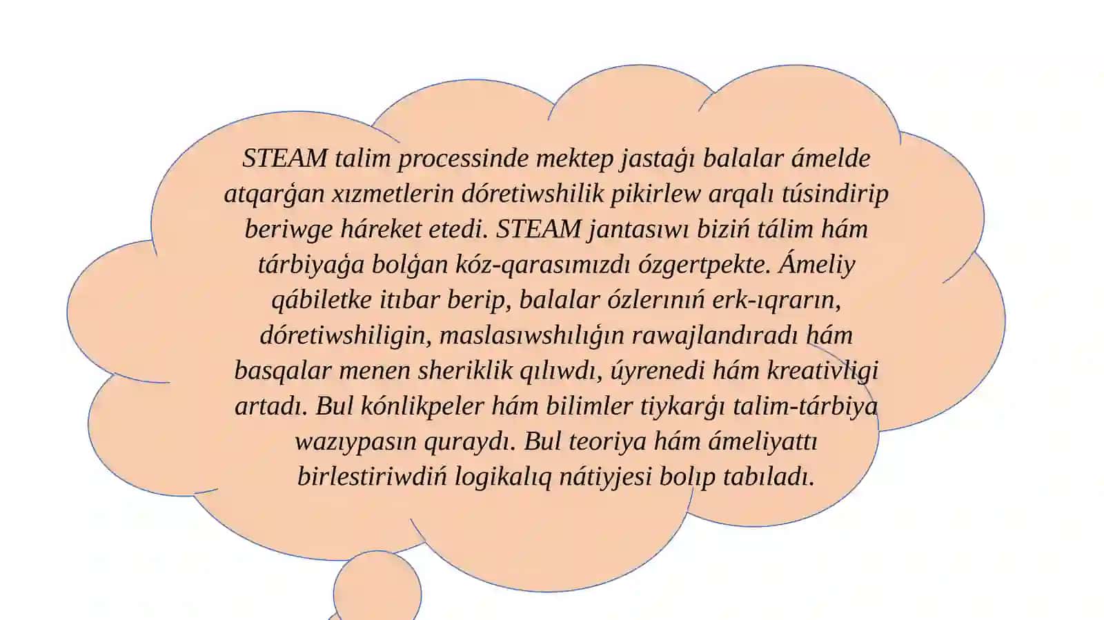 STEAM BALALARDIŃ KREATIV DÓRETIWSHILIGI 3