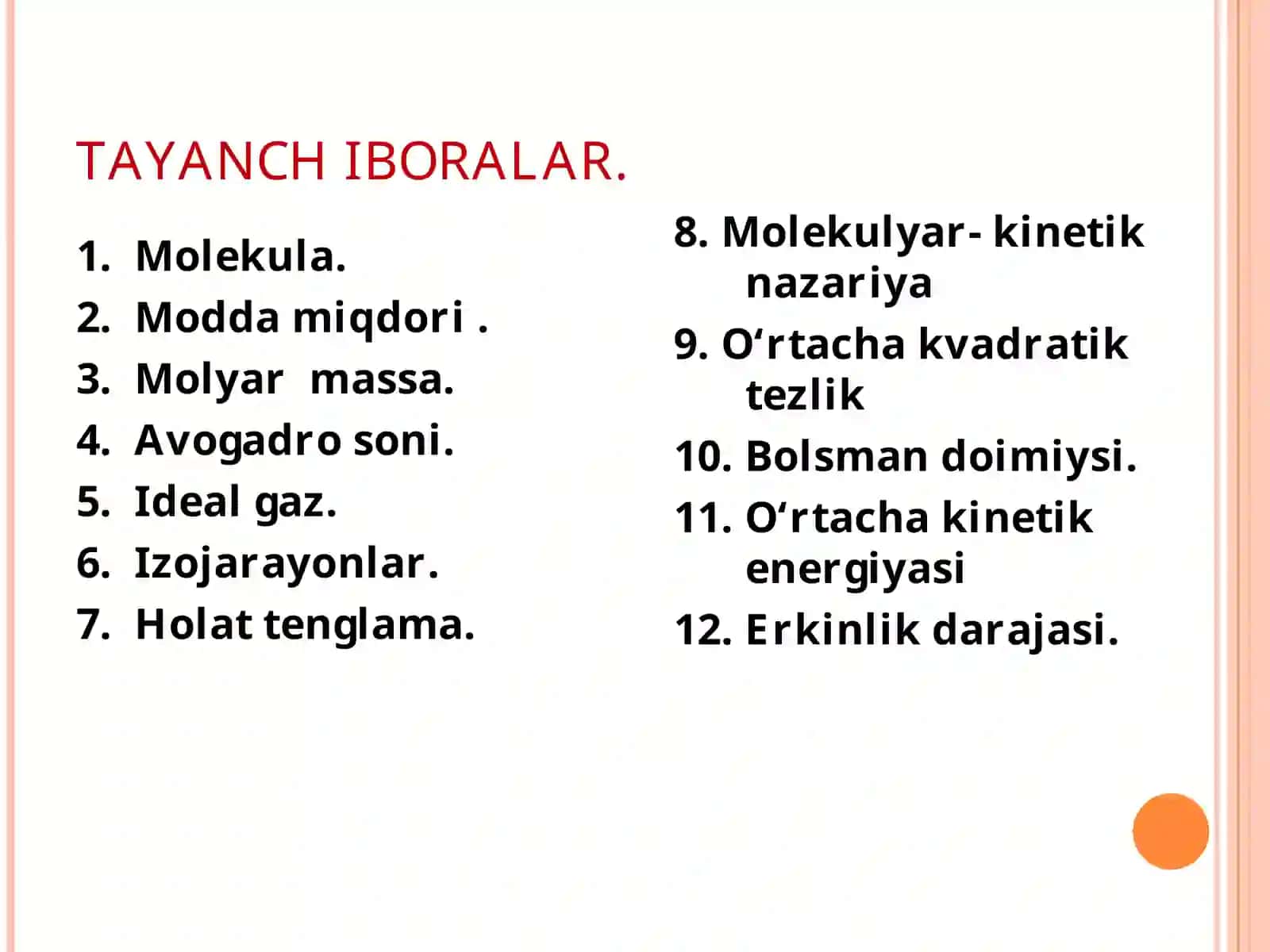 IDEAL GAZ TUSHUNCHASI 3