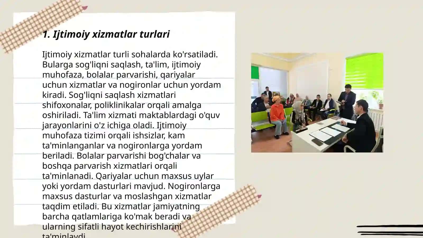 Ijtimoiy xizmatlar 3