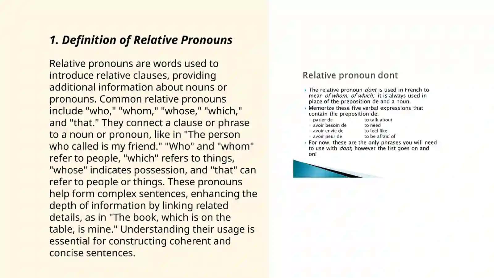 Relative pronouns 3