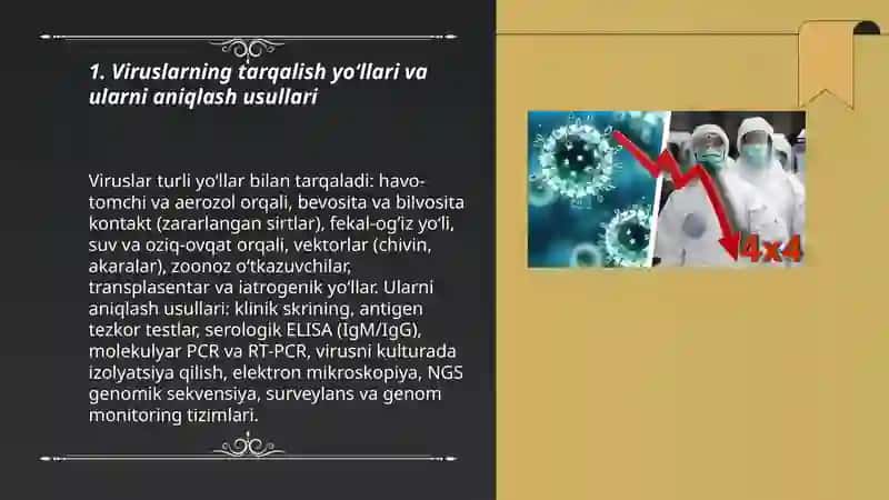 Viruslarning tarqalishi va keltiradigan zararini aniqlash 3
